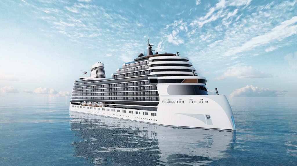 An image imagining the MV Narrativ Cruise ship