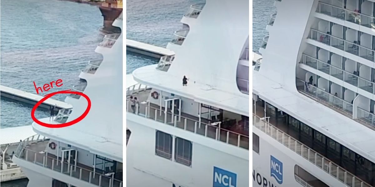 Norwegian Getaway Passenger Climbs Over Balcony Railing for Selfies