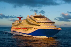 Carnival Magic cruise ship sailing on the ocean