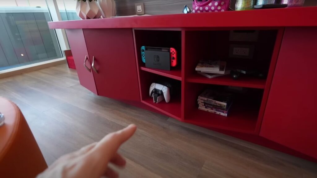 Games station in a Royal Caribbean suite