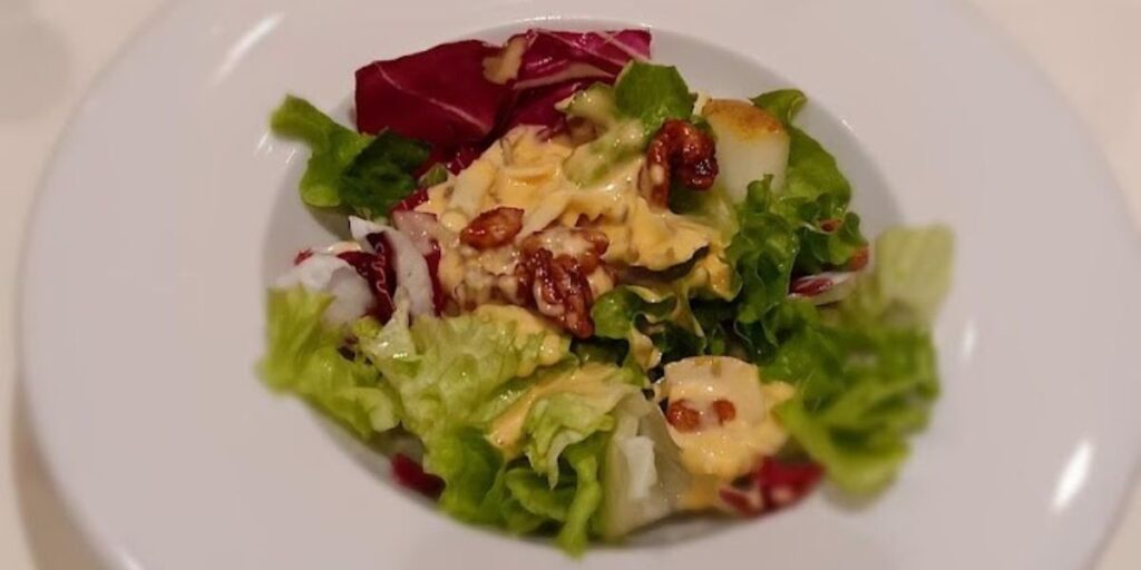 A fresh vegetable salad served one of MSC Euribia's restaurants.