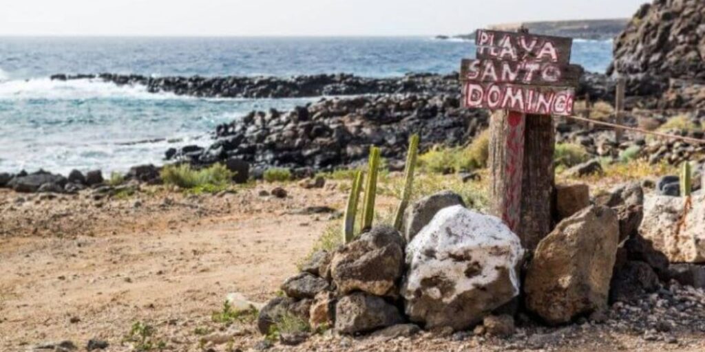 A dry terrain near the port of Santo Domingo, Dominican Republic 