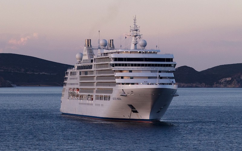 Silver Moon Cruise Ship sailing on the ocean