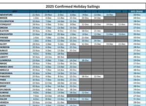 Carnival Holiday Decoration Schedule