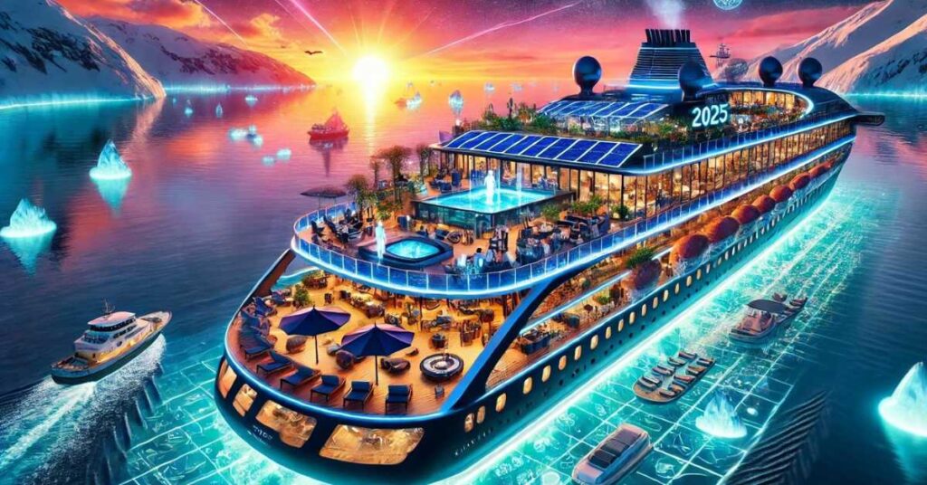 Futuristic cruise ship
